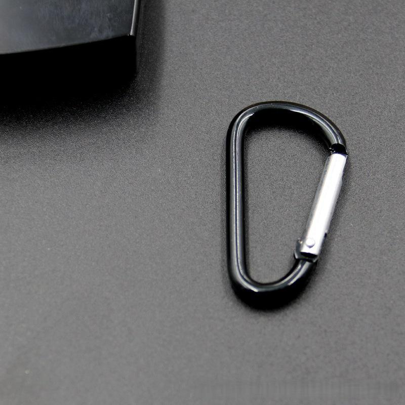 No. 4 D-Type Aluminum Alloy Carabiner with Quick Release for Water Bottles and Outdoor Gear.