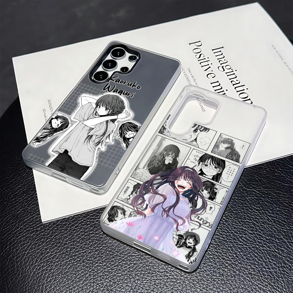 Kaoru hana wa rin saku Kaouruko Waguri Handyhülle für Samsung S26 S25 S24 S23 S22 S21 FE Plus Ultra Schwarz 2-in-1 Jelly Silikon
