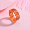 Hot Charm Colorful Transparent Rings Marble Pattern Geometric Resin Acrylic Rings for Women Jewelry Travel Gifts