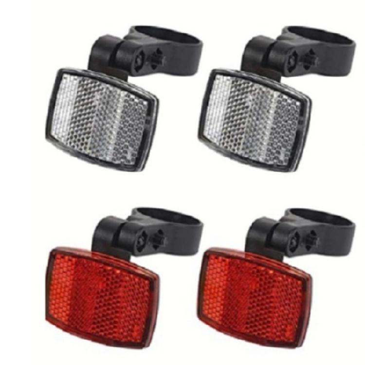 Bicycles Front Rear Reflector Mountain Bike Safety Warning Reflectors for Handlebar Seatpost and Night Cycling Enduring