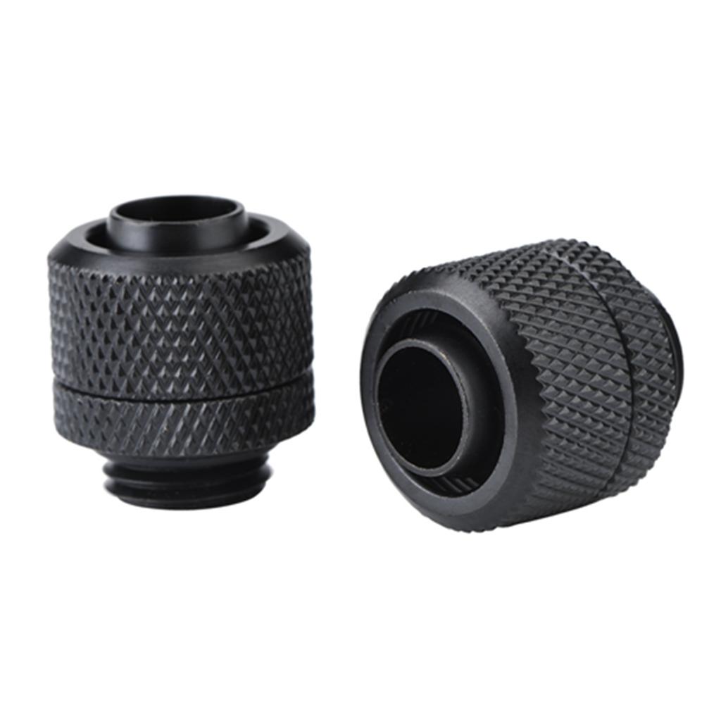 2PCS G1 4 Thread Flexible Tube Connector Brass Two Touch Fitting for PC Water Cooling