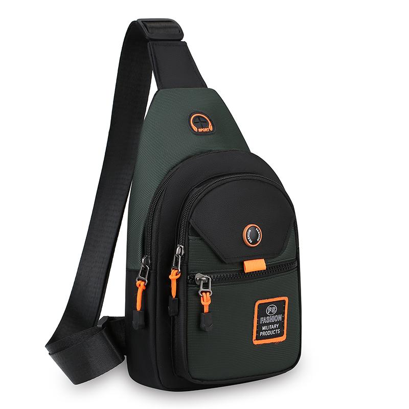 Unisex Oxford Crossbody Bag - Compact Chest Pack for Men (Lightweight & Waterproof - Perfect for Running Errands & Outings)