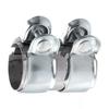 Exhaust Clamp Stainless Steel 45mm 50mm 63mm Exhaust Tube Pipe Connector Joiner Sleeve Clamp Adjustable Tip Car Accessories