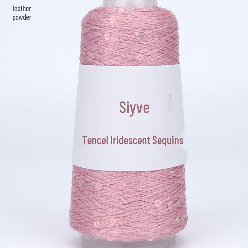 Si Yue Tencel Iridescent Paljettgarn: Handstickat Mode Bländar