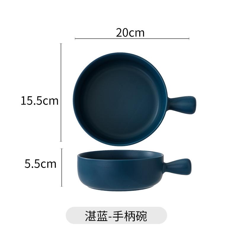 Direct Supply Baking Baked Rice Bowls, Oven-Specific Instant Noodle Bowls, Cheese With Handles, Tableware, Ceramic Salad Bowls, White Porcelain