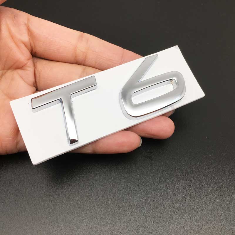3D Car Styling Metal Sticker T5 T6 AWD Tail Emblem Badge Rear Decal Logo for Volvo XC60 XC90 S60 S80 S60L V40 V60 Accessories