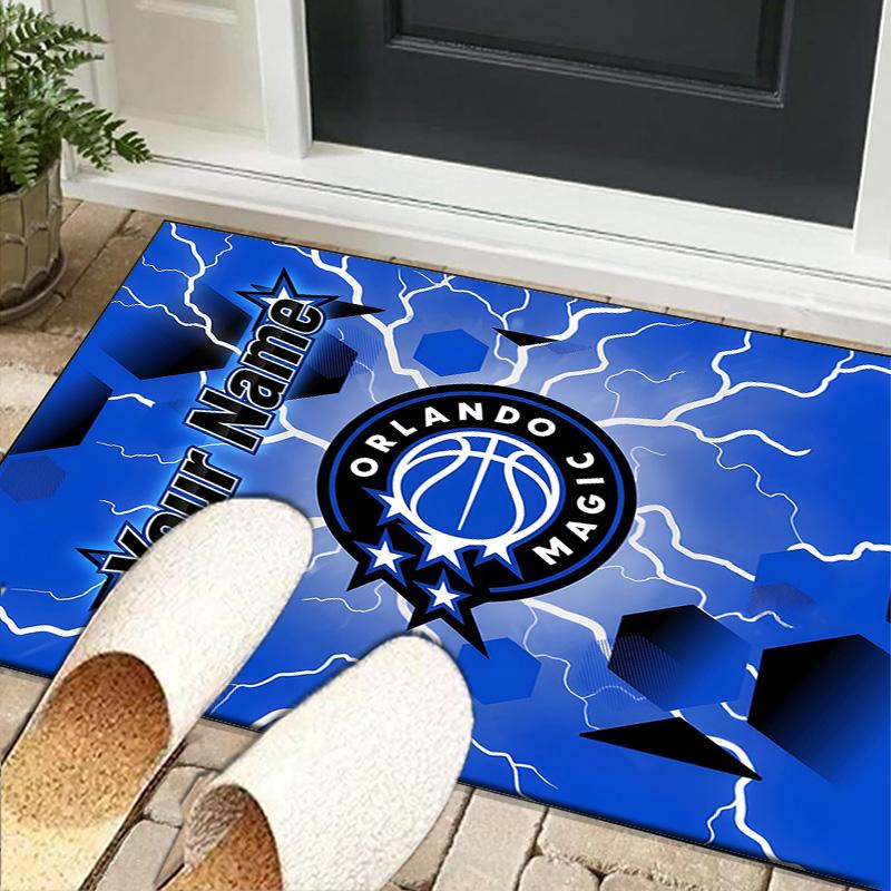 Custom NameOrlando basketball Team Carpet, Indoor Rug, Chair Rug, Living Rooms, Doormat Made From Polyester Home Decor Birthday Christmas Gifts