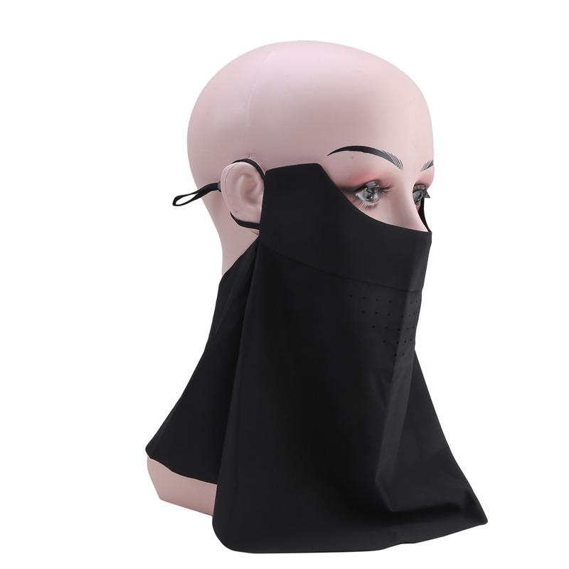 Traceless Sunscreen Mask DetachableIce Silk Mask Summer Breathable Thin Cover Face