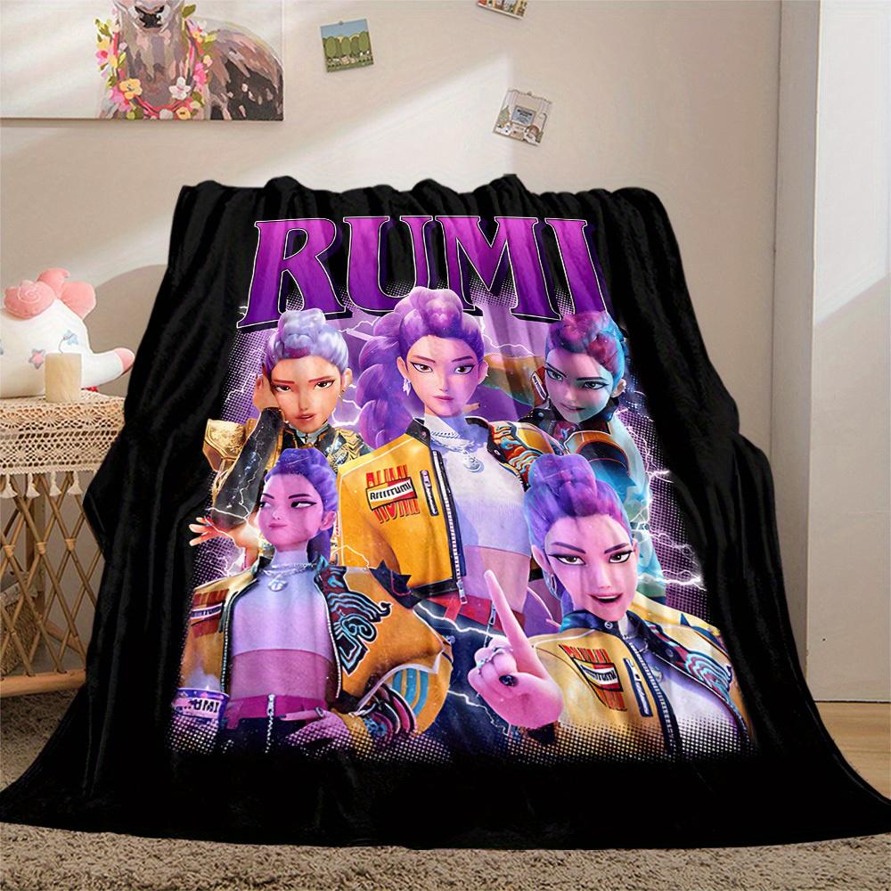 1Pc RUMIFashion Print Flannel Blanket, Comfortable for All Seasons, Home Decor, Warmth and Comfort, Perfect for Christmas Gifts821085