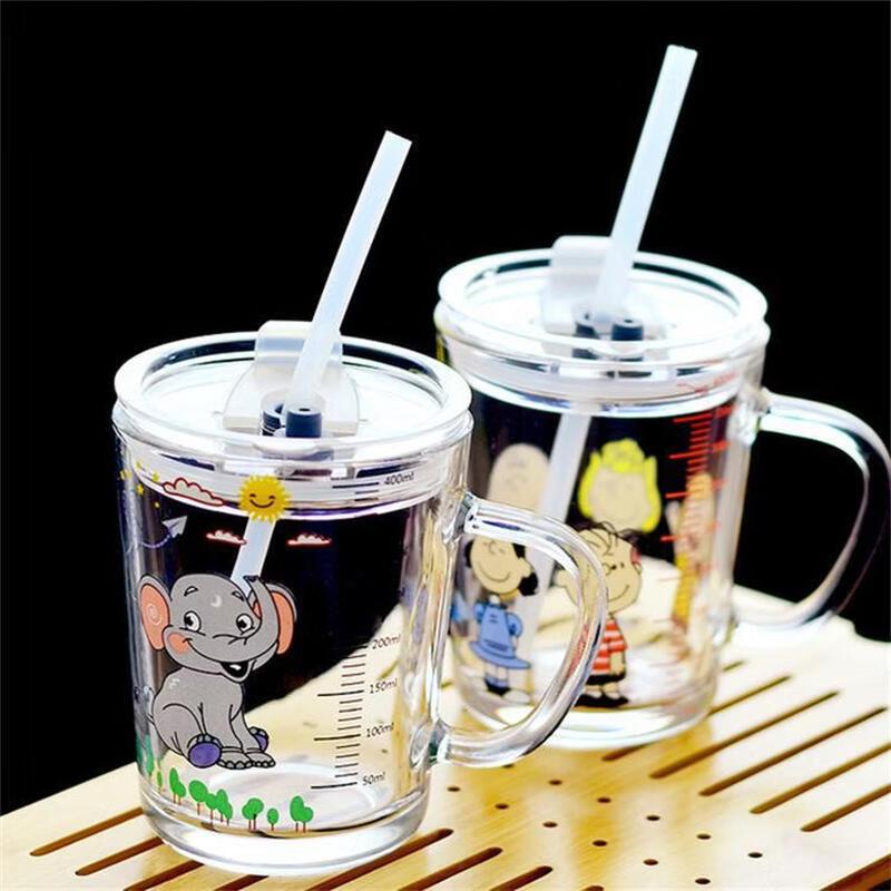 Deou Starlight Graduated Glass Straw Cup Set (5-Pack)