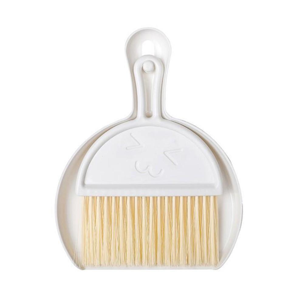 Convenient Dustpan Broom Set Convenient To Storage Plastic White
