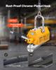 Permanent Magnetic Lifter, 1000 kg Pulling Capacity, Heavy Duty N42 Neodymium Lifting Magnet with Release Handle and Steel Hook, Used in Shop Crane