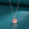 Small Peach Blossom Luck Necklace Women's Light Luxury Plum Blossom Pendant Korean Small Fresh Flower Fairy Korean Edition Women's Jewelry