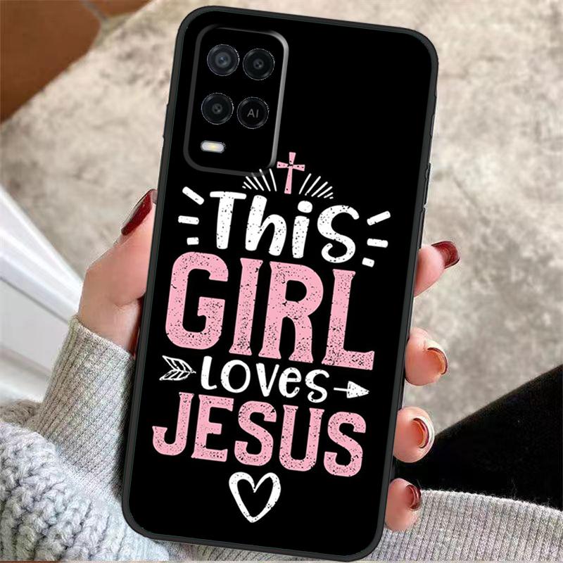 Faith Christian Jesus Case For OPPO A78 A98 A18 A58 A96 A76 A16 A5 A9 A53 A15 A17 A77 A52 A72 A74 A94 A54 A57 S