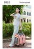 New Wheeled Breathable Cat Carrier Backpack - Portable Double Shoulder Pet Carrier