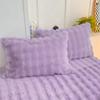 2 stuks Pluizige Pluche Kussensloop 48x74cm Winter Warm Dikte Kussensloop Zacht Konijnenfleece Decoratieve Kussenhoes voor de Winter