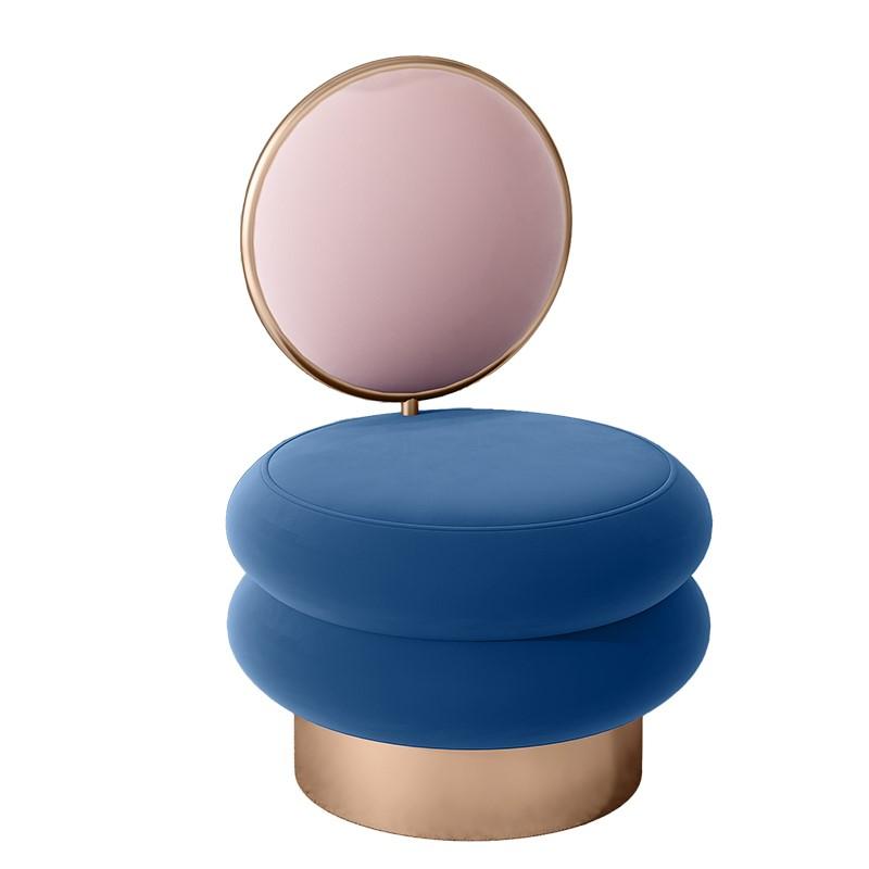 Designenr Living Room Chair Ins Nordic Luxury Dressing Chair Simple Makeup Stool Manicure Chair Bedroom Backrest Creative Chairs