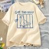 Harajuku Funny Silly Goose Printed Tshirt Casual Womens Tshirt Streetwear Short Sleeved Womens Tshirt