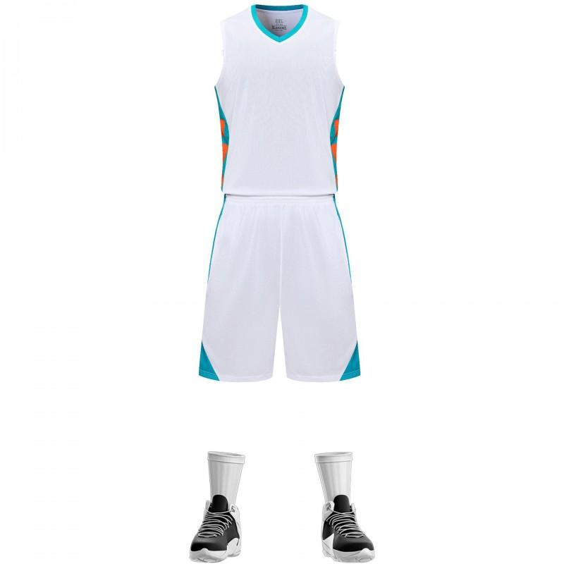 Kids Adult Basketball Jersey Set Moisture Wicking Breathable Sports Training Uniforms