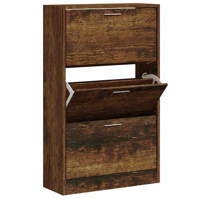 Schuhschrank Rauch oak Optik 63 x 24 x 103 cm Holzwerkstoff