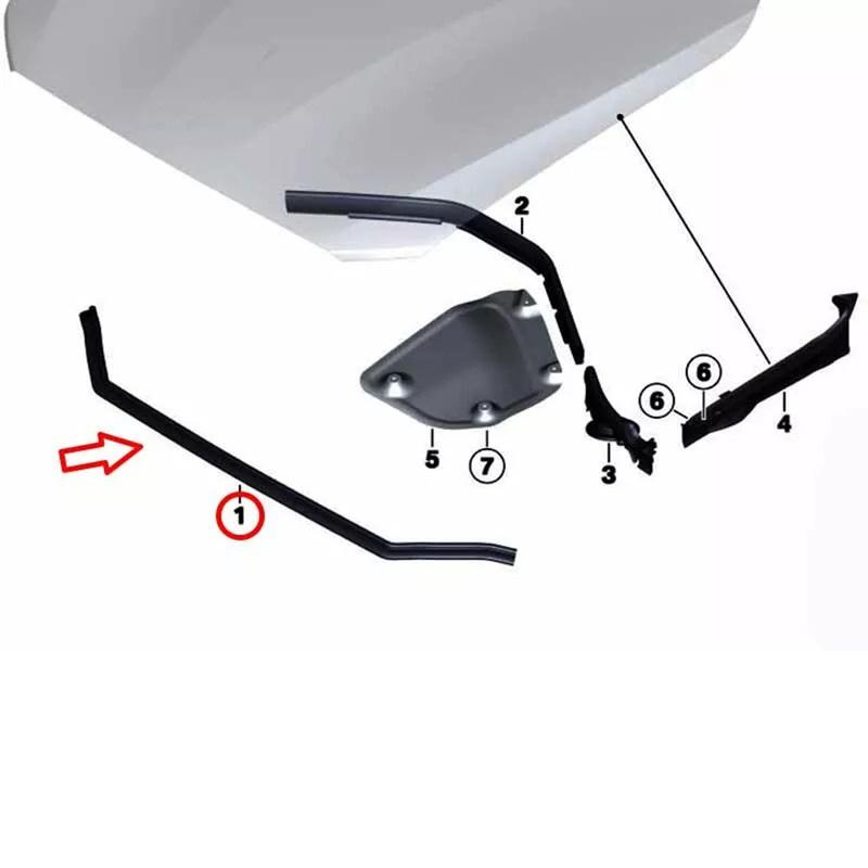 B M W F20 F21 F87 B M W Seal Strip Car Maintenance As Shown In The Picture Easy To tall Made Of ABS Material