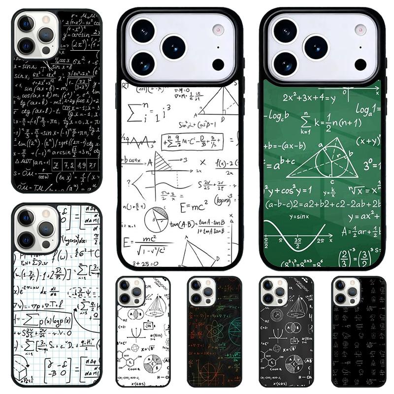 Science Math Physics Formulas Shockproof Phone Case for iPhone 17 Air 16e 15 11 12 14 13 Pro Max Cover Coque