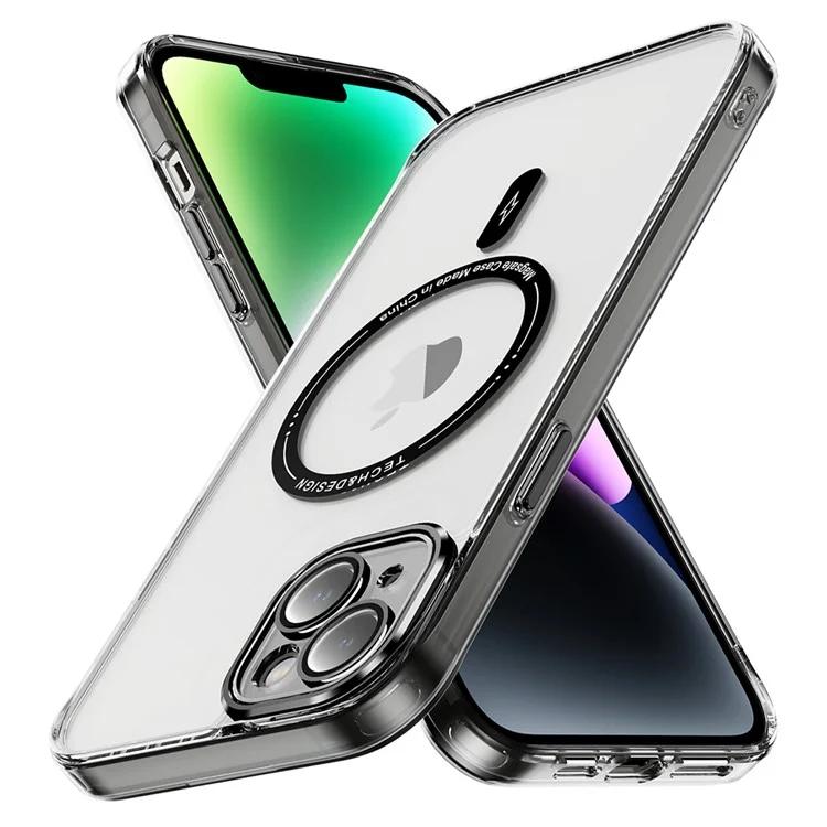 

YSM For iPhone 14 Magnetic Case Phone Cover Anti-Scratch Clear Back