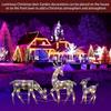 Lighted Christmas Reindeer Water Resistant Light Up Decoration for Garden Outdoor Standing Elk Ornament for Yard Lawn Battery