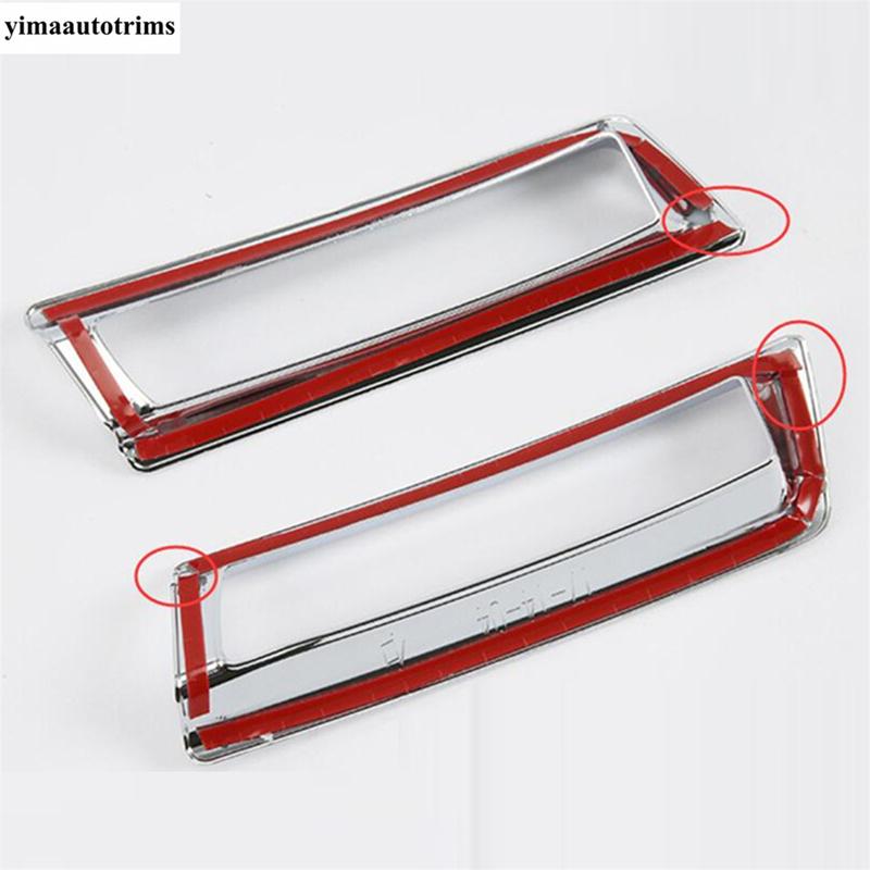 Rear Trunk Tail Lights Fog Lamp Decor Cover Trim For Nissan Kicks 2016 2017 2018   Car ABS Chrome Exterior Accessories