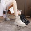 Fashion AIYUQI Women Booties Genuine Leather 2025 Winter New Platform Ankle Boots Women Retro Fleece Round-toe Fashion Boots Women