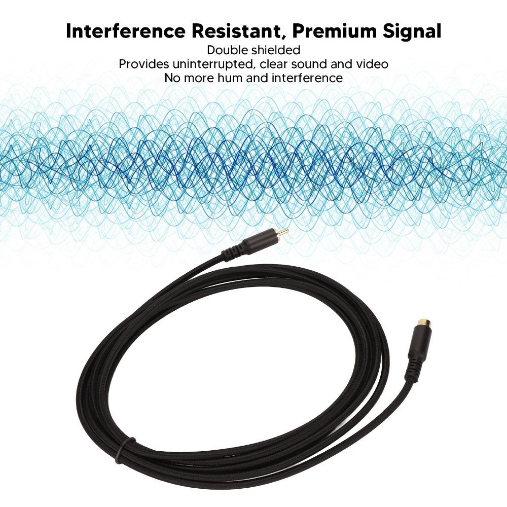 

Male to Female for RCA Coaxial Cord Digital Analog for RCA Audio Cable Speaker 1.8m/5.9ft