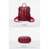 Backpack for Women PU Adjustable Strap Convertible Daily Commute