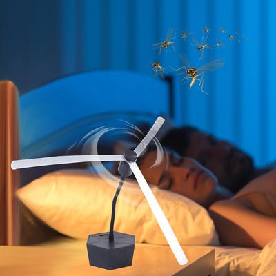 Flexible Tables Fly Fans USB Rechargeable Mosquito Insect Repellent Fan Waterproof Food Spinning Fan for Picnic Kitchen Party