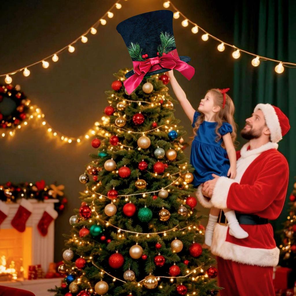 2025 Christmas Tree Topper: Red Butterfly Star Ornament