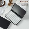 44/54/104 Grids Portable Square Nail Polish Palette Iron Case Nail Art Painting Storage Box Empty Diy Nail Polish Glue Palette
