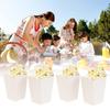 10 ks Krabička na popcorn Svačinová krabička Jednorázové nádoby na svačinu Papírová krabička na kuře