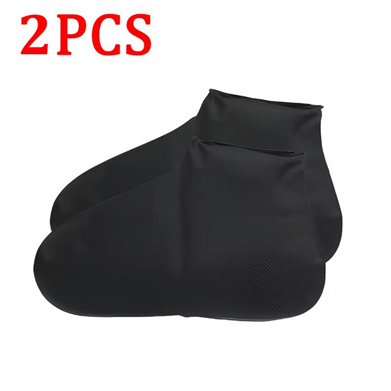 

Silicone Waterproof Shoe Covers, Upgrade Reusable Washable Resistant Outdoor Rainy Overshoes Protection Boots Rain Non-Slip M 35-39