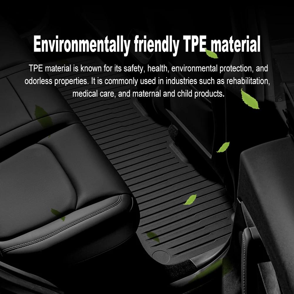 Tapis de sol de voiture TPE pour Tesla modèle 3 Highland, nouveau modèle Y 2019 – 2023, ensemble de tapis de bagage quatre saisons, imperméable