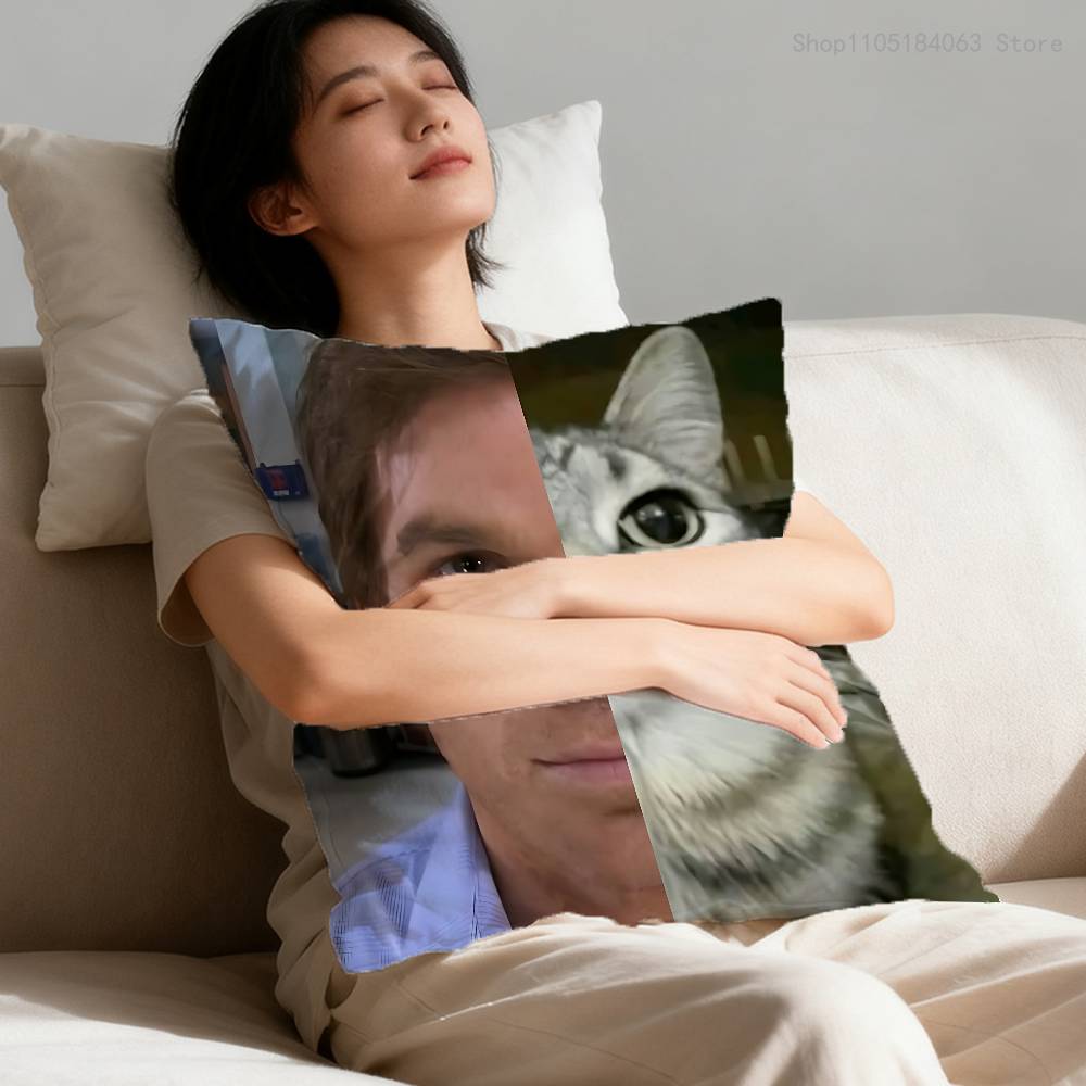 D-Dexter Morgan Pillow Case For Sofa Decor Car Office Room Printing Cushion Cover Decorations and Protector