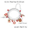 Christmas Tree Stan Claus Snowman Elk Metal Charms Chain Bracelets for Women Girls Xmas Tree Bracelet Jewelry Gift Adjustable