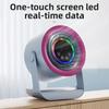 Portable Electric Fan with Ambient Light Turbo Mute Electric Fan Desktop Wall Mount Ceiling Air Cooler
