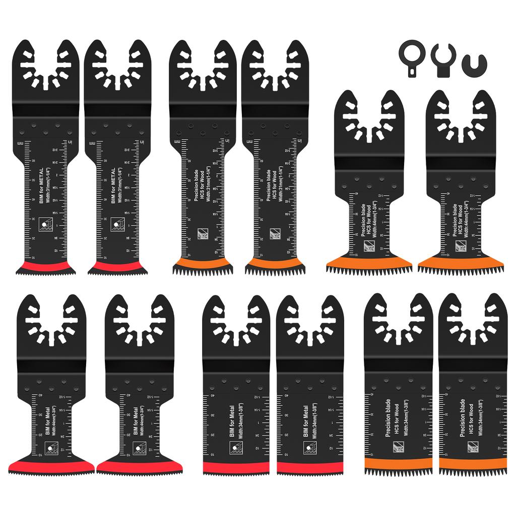 4/56PCS Oscillating Multitool Blade High Carbon Steel Arc Edge Cutting Saw Blade Quick Release Multi Tool Saw Blade For Wood PV