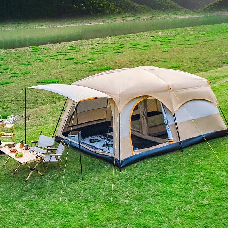 Family Camping Tent Waterproof 7 Person 380X260X200 Cm