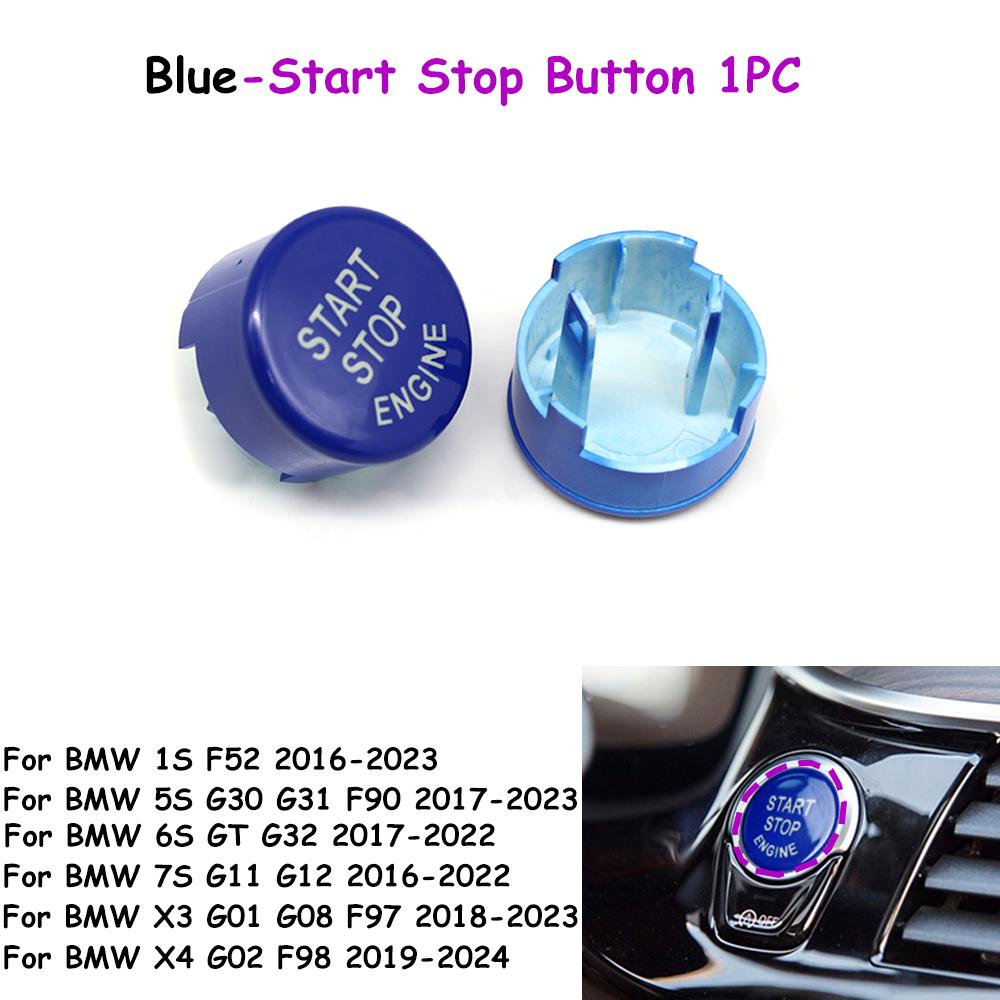 F52 G30 G31 G01 G08 G02 F98 G32 G11 G12 Engine Ignition Start Stop OFF Switch Button Cover Trim For BMW 1 5 6 7 X3 X4 Series