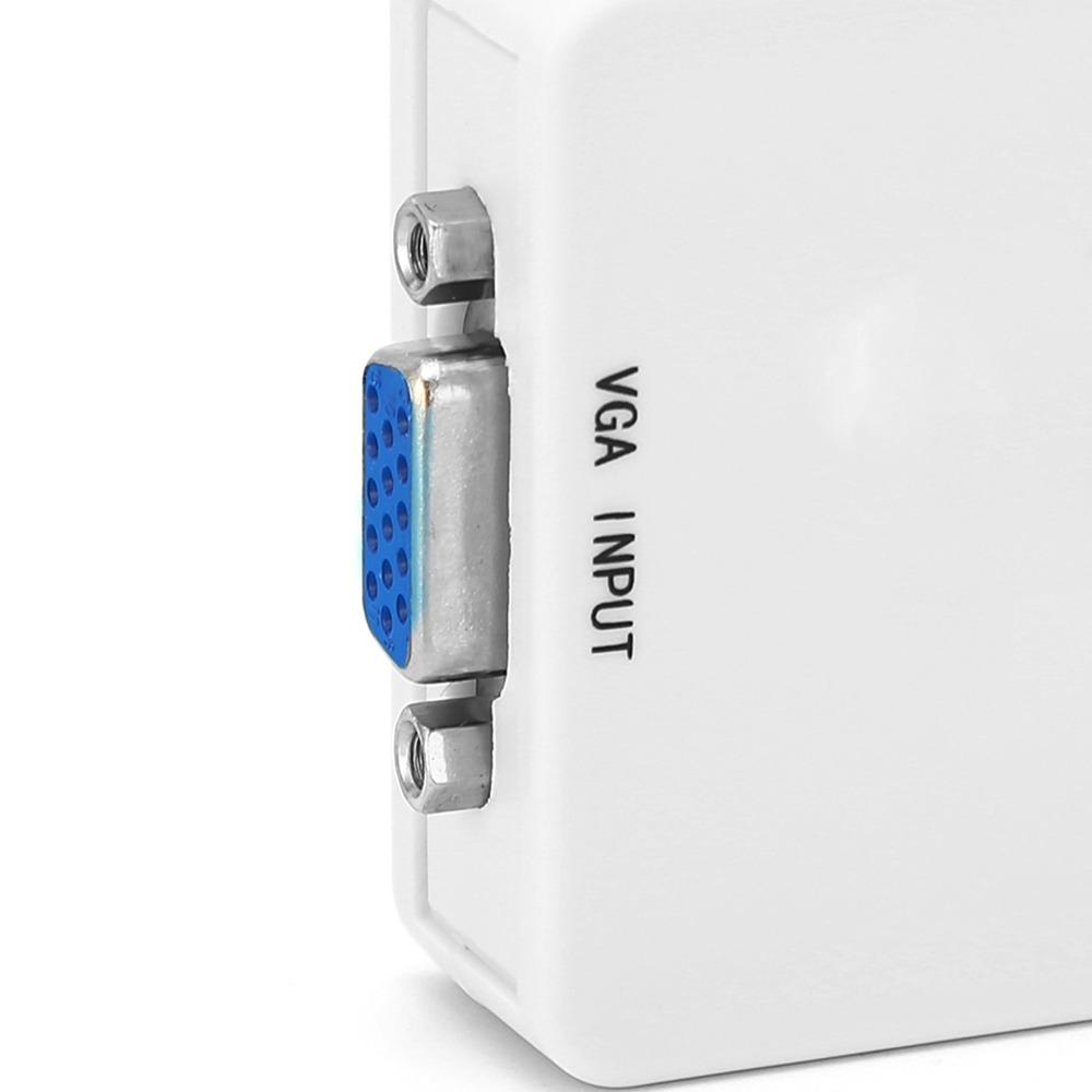 1920 @ 60Hz VGA To BNC Converter Plug and Play PAL/NTSC Format Easy To Use HD Video Adapter TV