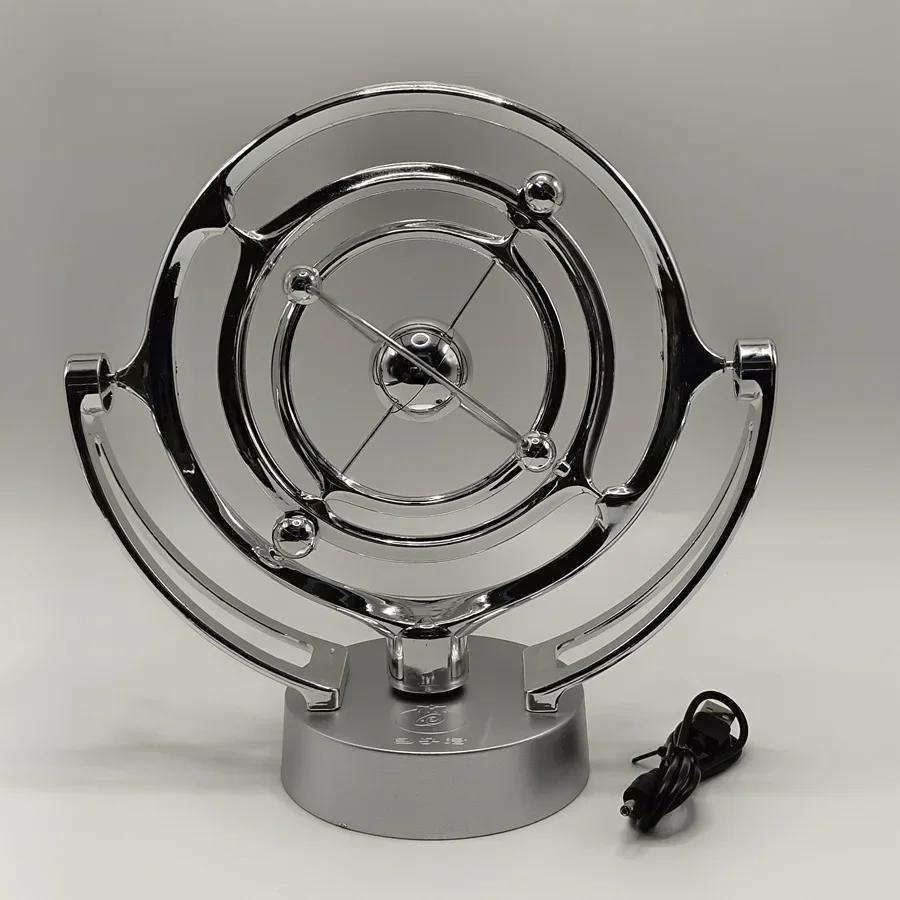 

Rotating Magnetic Wobbler Earth Perpetual Motion Desktop Model Celestial Orbit USB Decor Ornament Unique Planetarium Track Gift