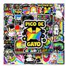 50 Cartoon Color Ins Style Personalized DIY Suitcase Laptop Scooter Decoration Stickers