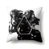 Polyester Pillow Case Automobile Decoration Home Printed Pillow Case Waist Cushion Cover Car Cushion Head Cushion Cover