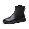 Padded Soft Sole Martin Boots Leather Flat Short Boots