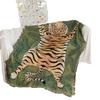 Imitation Tiger Skin Tapestry Polyester Cotton Thread Woven Nordic Retro Ukiyoe Hanging Tiger Floor Mat
